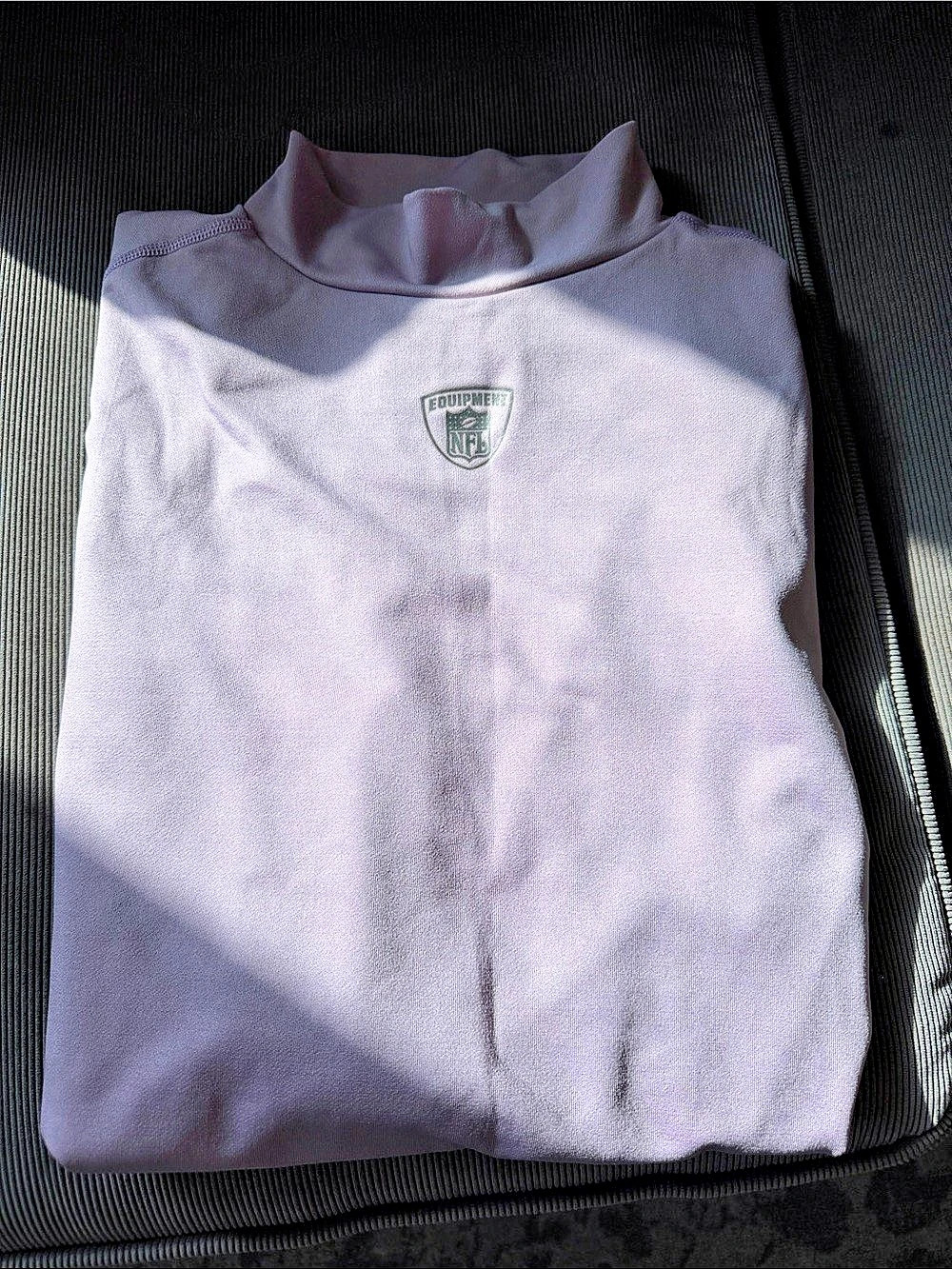 Reebok NFL Equipment Play Dry Mock Turtleneck Pink Pullover Large